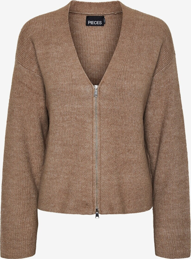 Kardigan pNiko LS V-neck Knit - Brun