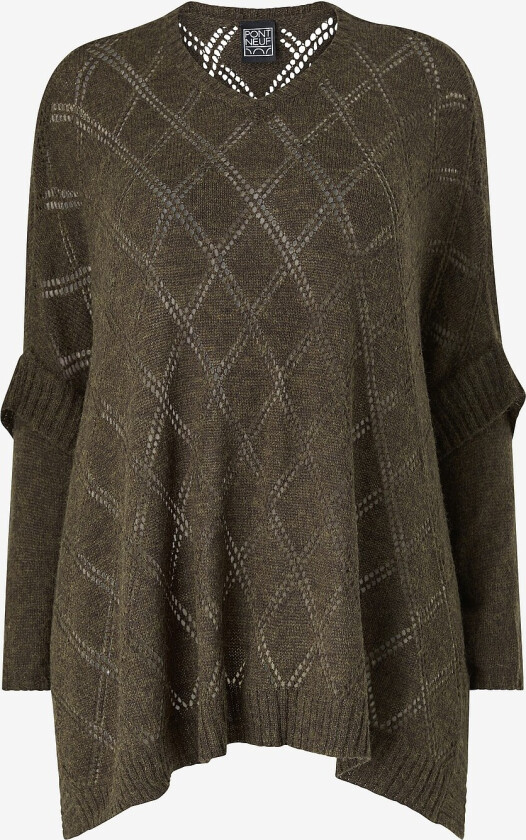 Pullover / poncho pnSefika - Brun