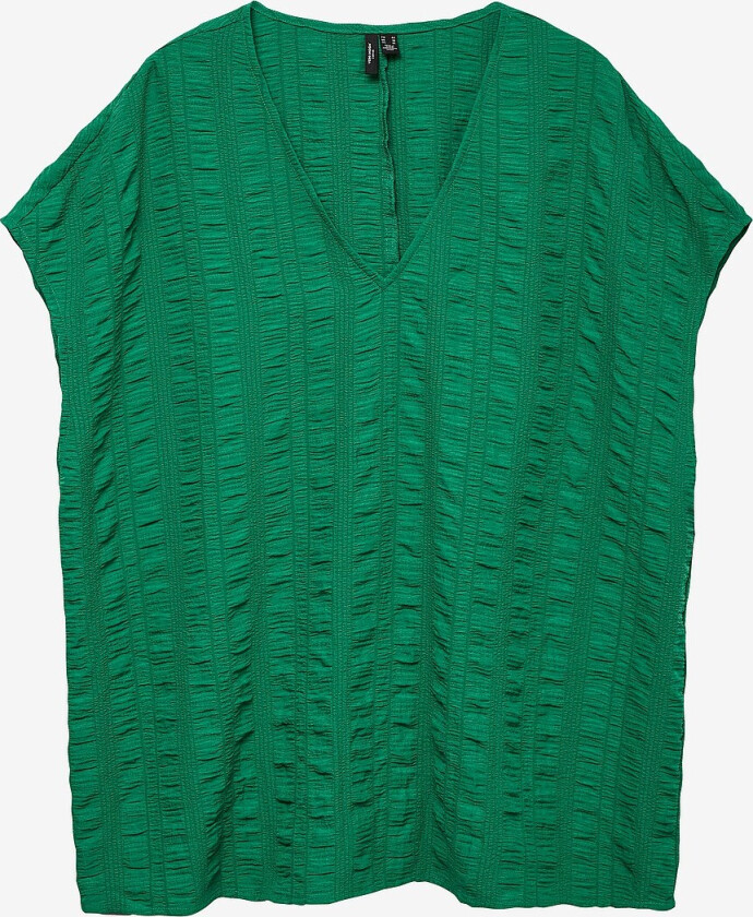 Topp vmcNoella SS V-neck Wide Wvn CU - Grønn
