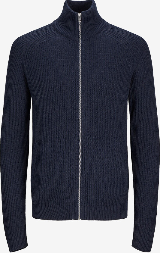 Kardigan jjPannel Knit Zip Cardigan Aw24 - Blå