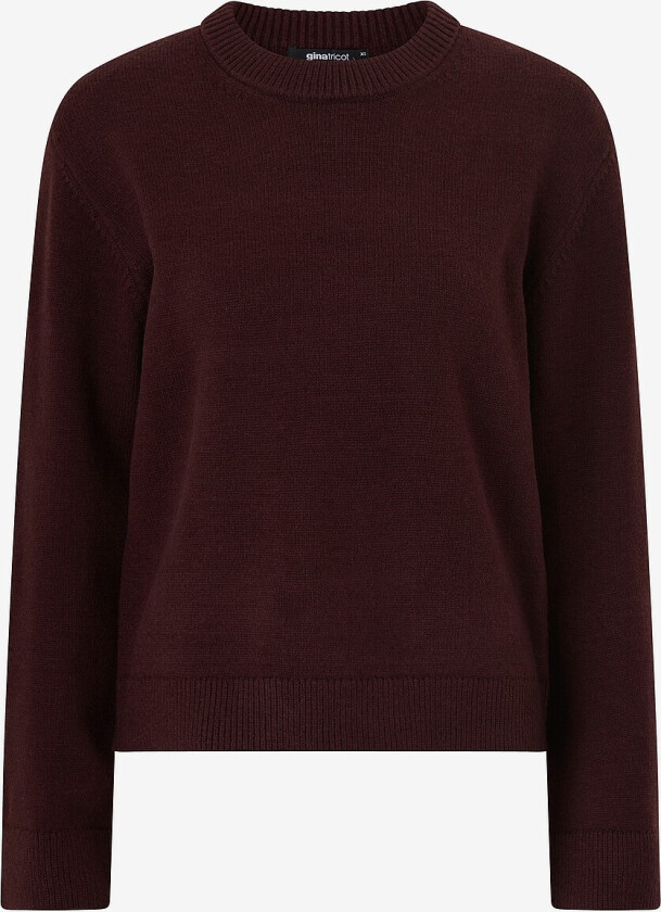 Genser Knitted Crew Neck Sweater - Rød