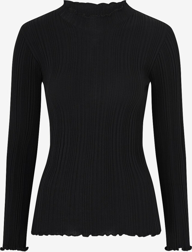 Topp Knitted Babylock Top - Svart