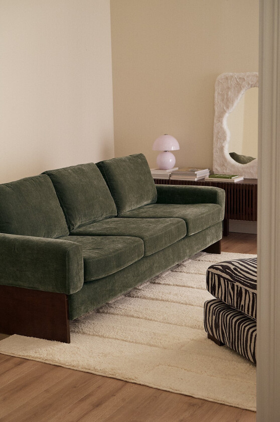 Sofa Gunvild 3-seters - Grønn