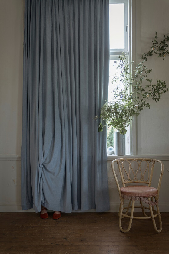 Gardin Velour - Blå