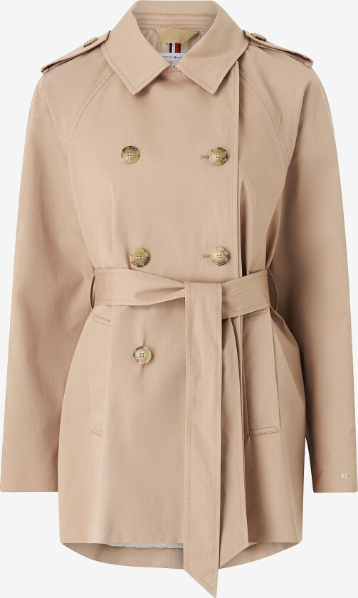 Trenchcoat Cotton Short Trench - Beige