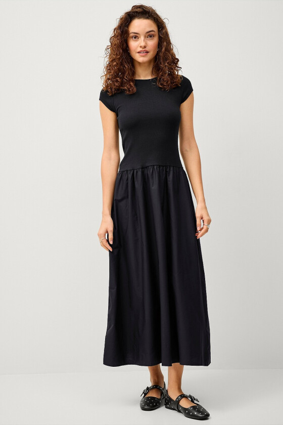 Maxikjole Dress Valvin - Svart