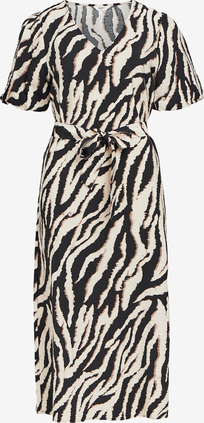 Kjole objJacira 2/4 V-neck Dress - Beige