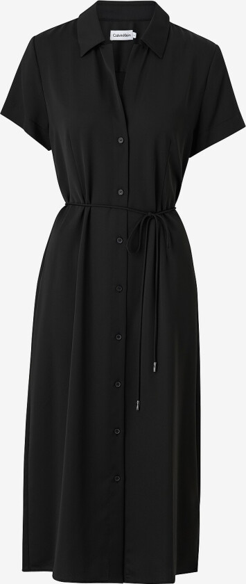 Skjortekjole Recycled Cdc Midi Shirt Dress - Svart