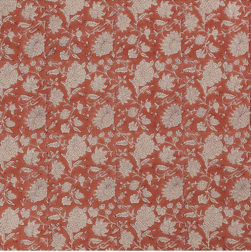 Bordduk i lin Indian Rose - Rød