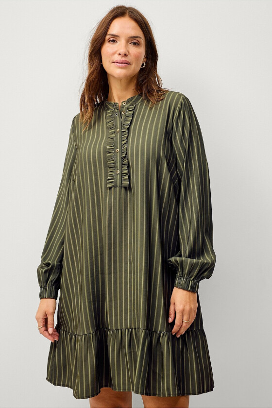 Kjole mLolly L/S Abk Dress - Grønn