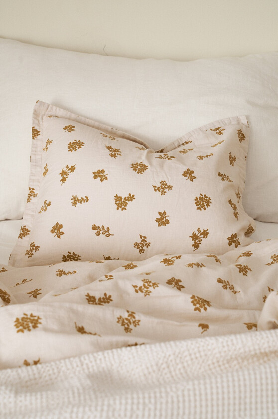 Putetrekk Candela Bunch i musselin - Beige