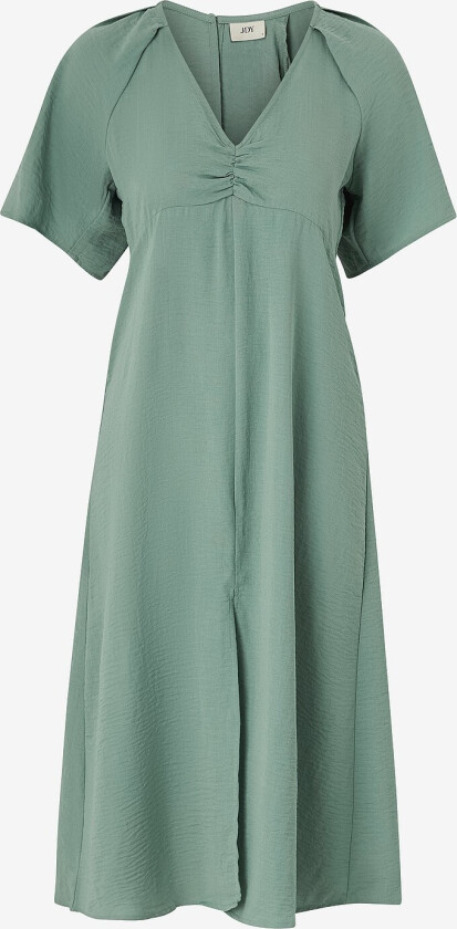 Kjole kdyDivya Life S/S Pleat Dress Wvn - Grønn