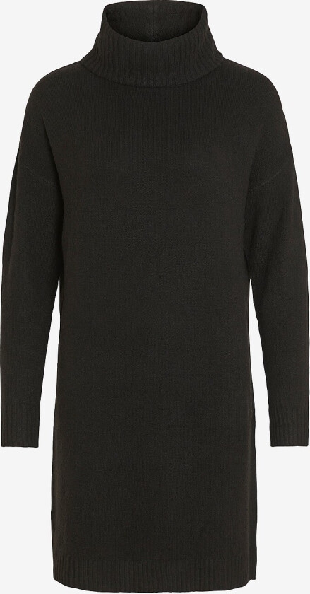 Kjole viHanna Rollneck Knit Dress - Blå