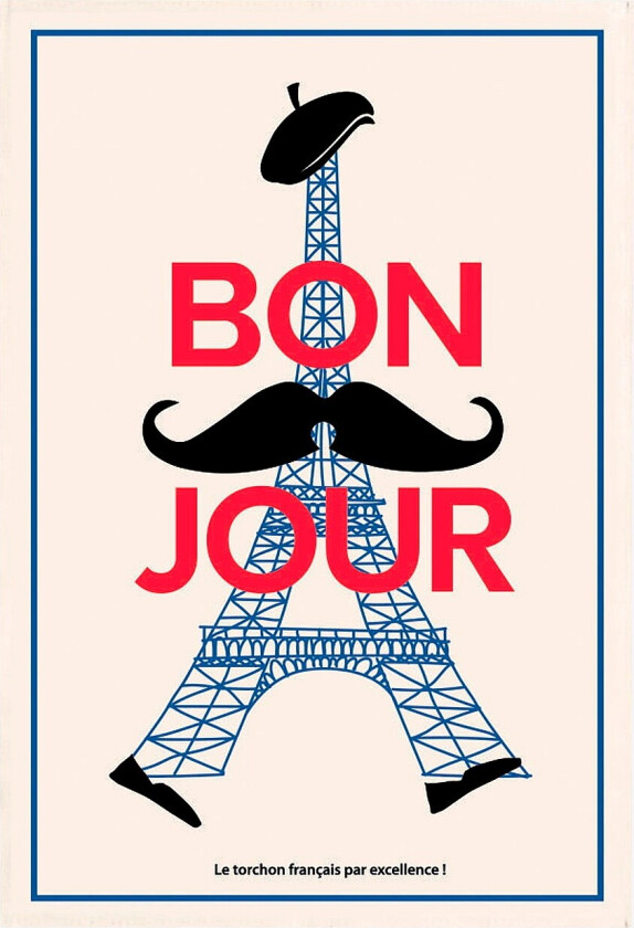 Kjøkkenhåndkle Bon Jour 48 X 72 - Hvit