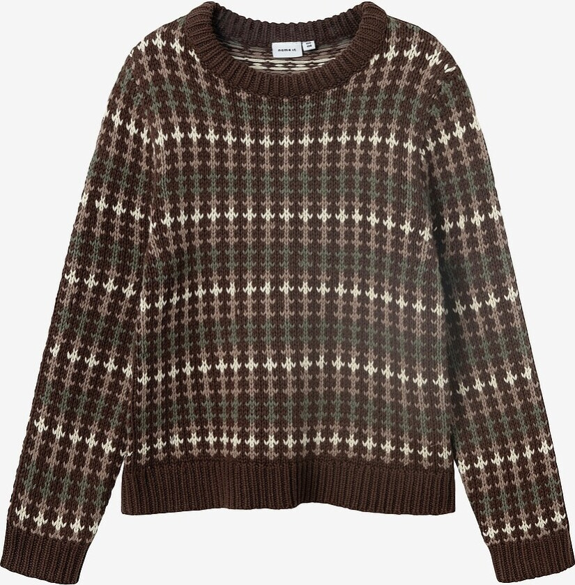 Genser nkmOpalse LS Knit - Brun