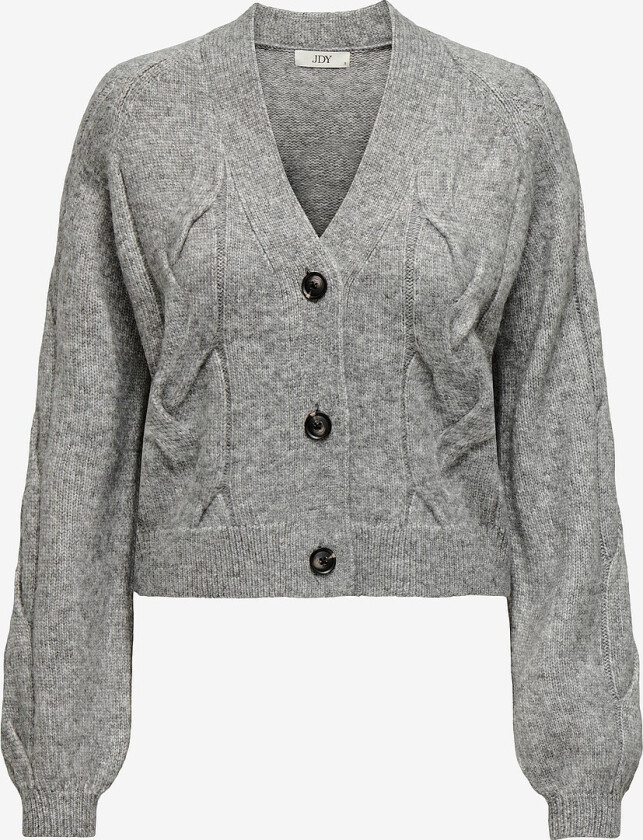 Kardigan jdySusanna L/S VN Short Cable - Grå