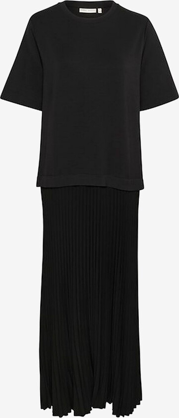 Maxikjole LaicentIW Vincent Plisse Dress - Svart