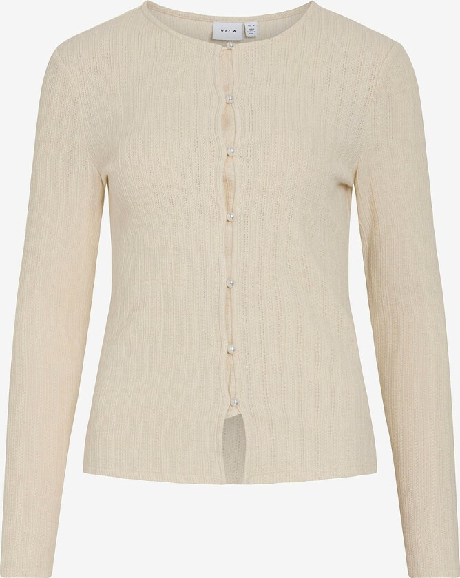 Kardigan viAdalena O-neck L/s Cardigan - Beige