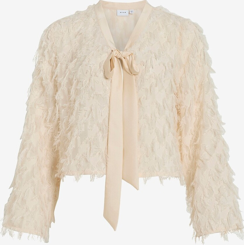 Topp viFeather L/S Cardigan - Beige