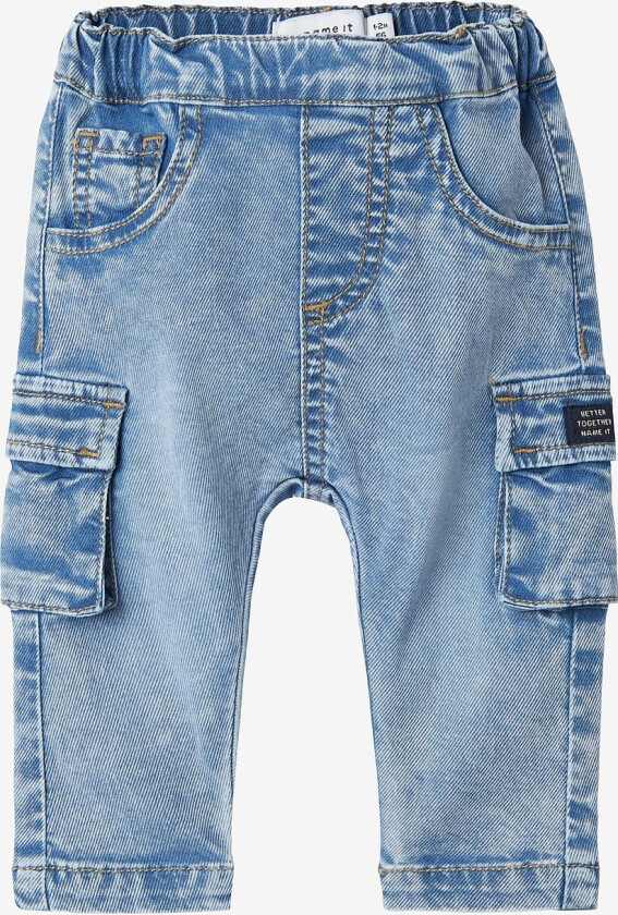 Jeans nbmBen Baggy Cargo Jeans 2727 - Blå