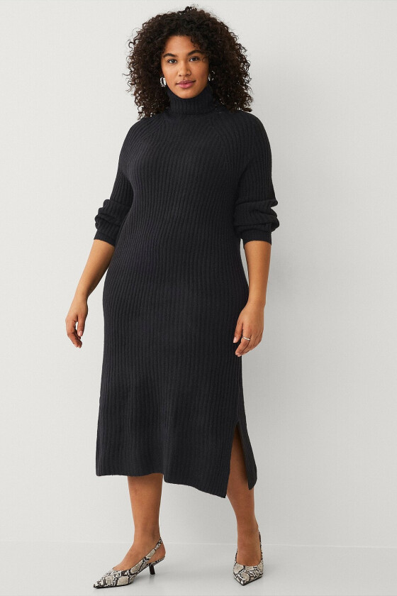 Kjole caComfy L/S Blk Dress - Svart