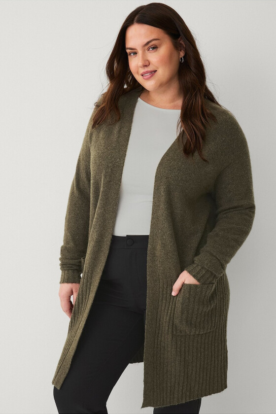 Kardigan caVista, L/s, Cardigan - Grønn