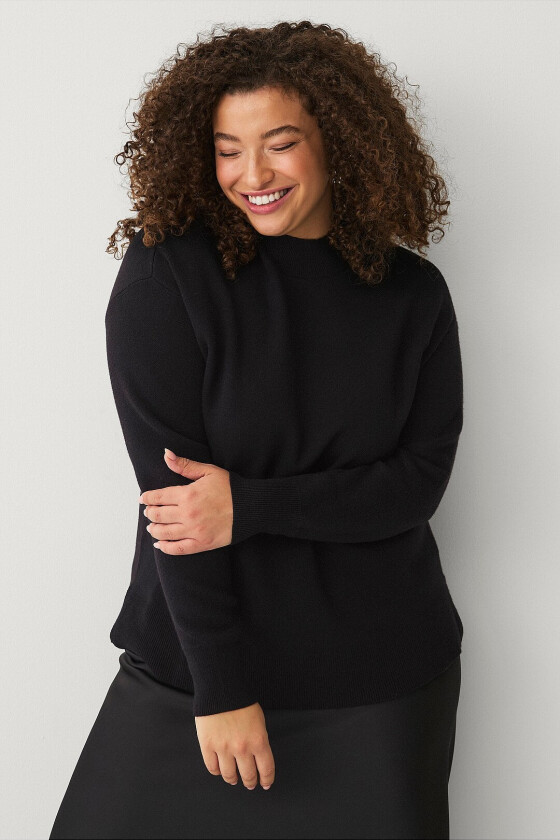 Genser mZoe L/S Pullover - Svart