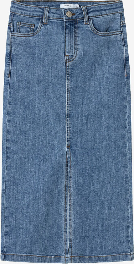 Denim skjørt nkfKylie Maxi Dnm Skirt - Blå