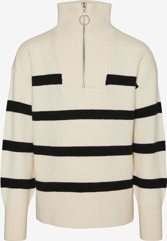 Genser vmSaba LS Highneck Blouse GA Girl N - Grå