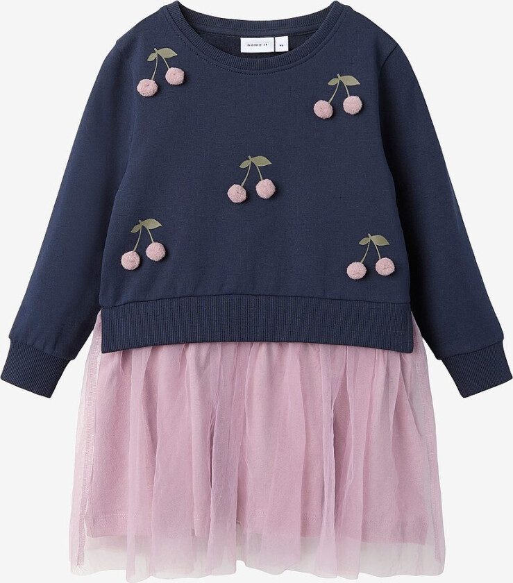 Kjole nmfBjanca Sweat Dress Unb - Rosa