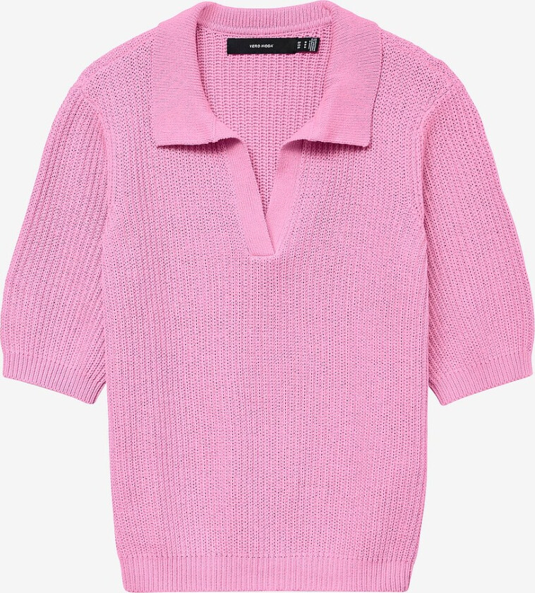 Pullover vmLux 2/4 Polo Pullover GA - Rosa