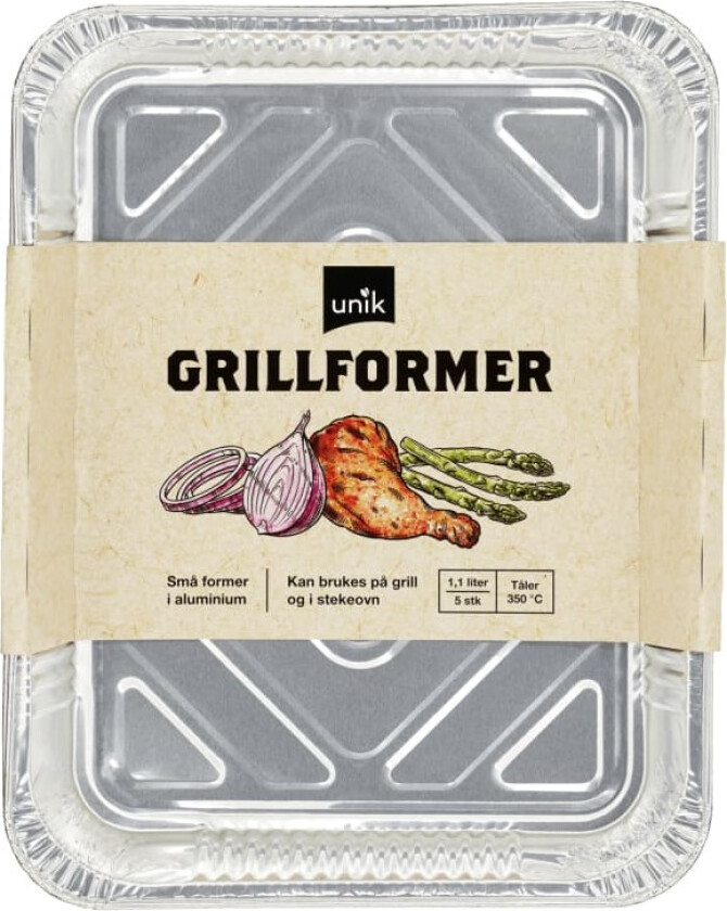 Grillform Aluminium Liten 1,1l 5stk