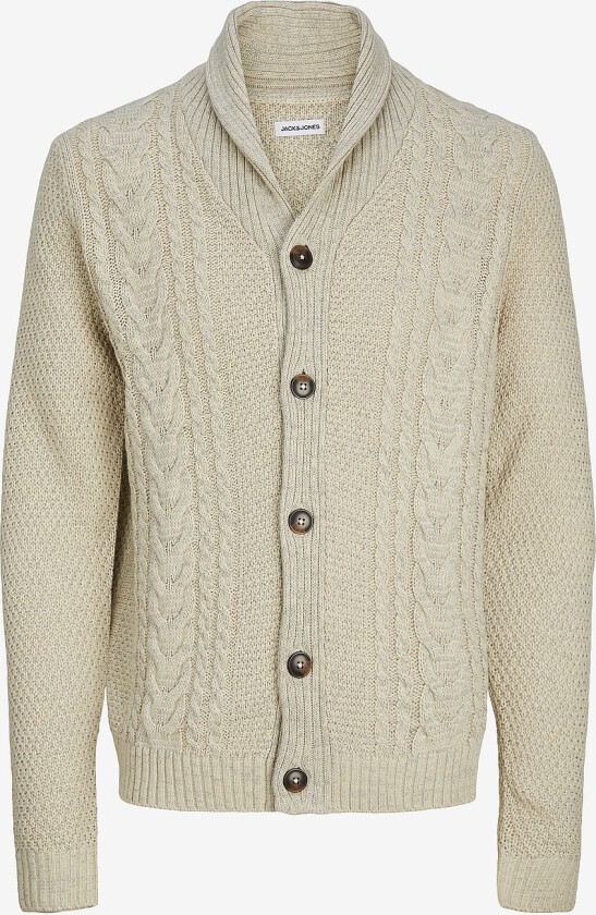 Kardigan jjCraig Knit Shawl Neck Aw24 - Hvit