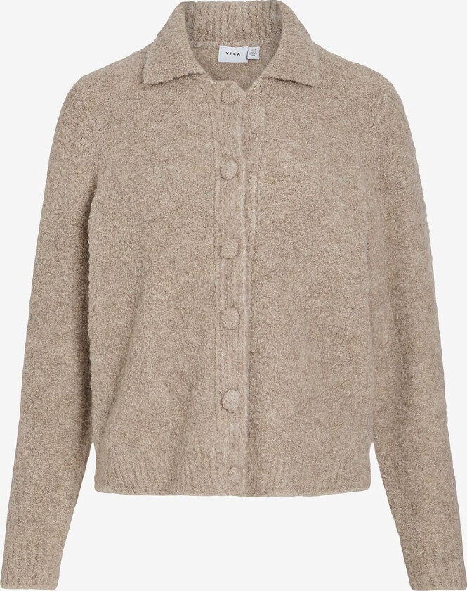 Kardigan viAbby L/S Button Knit - Beige