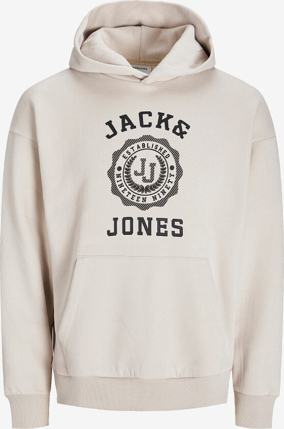 Hettegenser jjVicto Sweat Hood - Beige