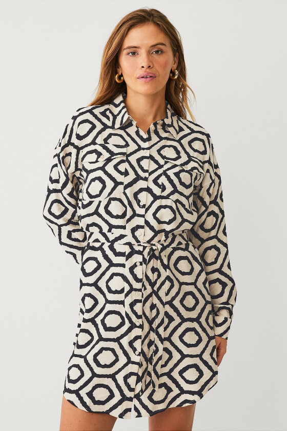 Skjortekjole viMesja LS Shirt Dress - Grå