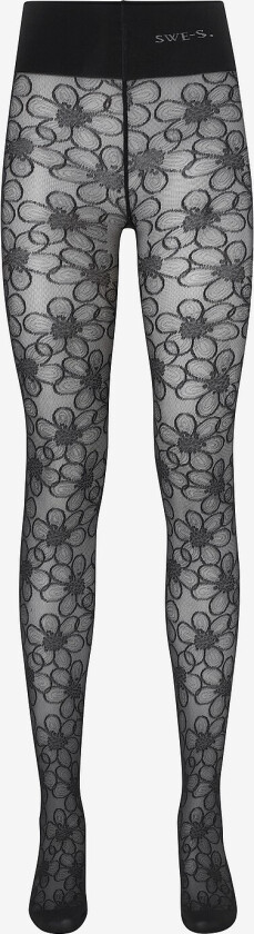 Bilde av Tights Maja Flower Tights - Svart
