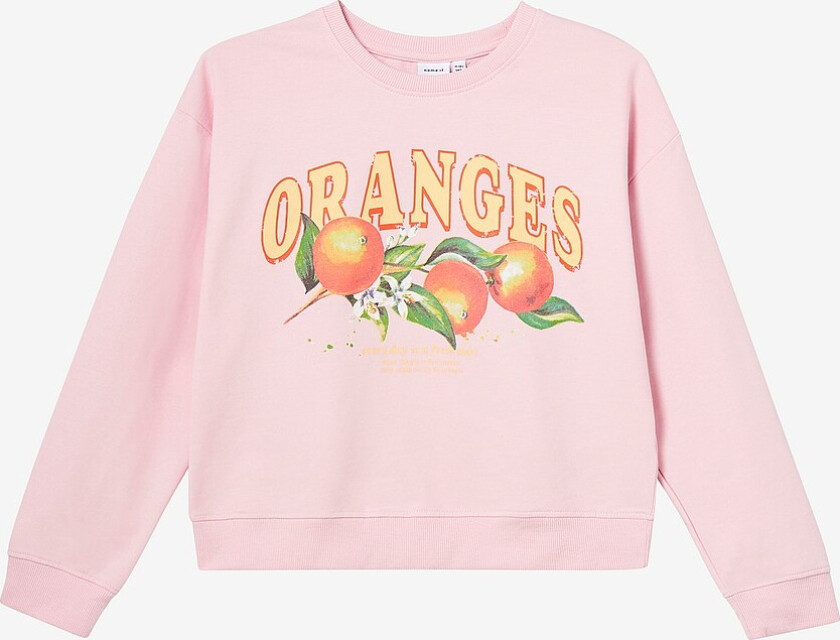 Collegegenser nkfHalene LS Loose Short Sweat - Rosa