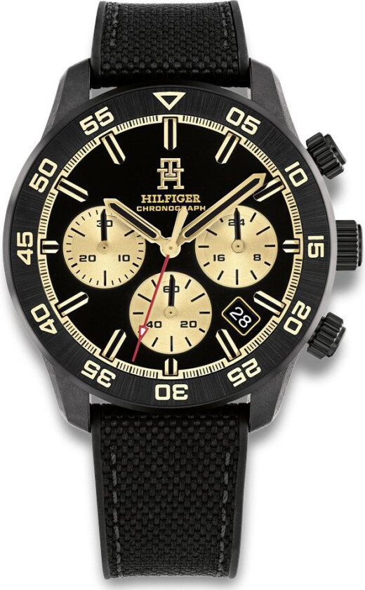 TH85 Carbon 1792182 - Kvarts - Sort - Herreklokker - Stoff - Mineral