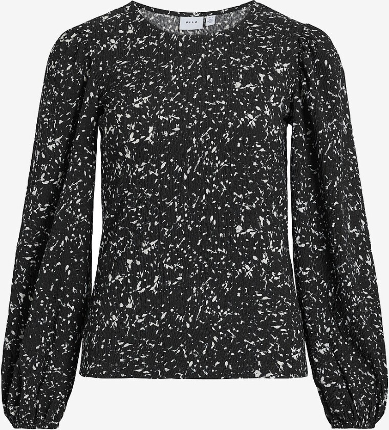 Topp viPeffi Dew L/S Top - Svart
