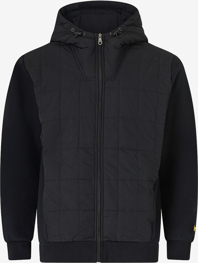 Hettegenser Hybrid Quilted Zip Through Hoodie - Svart