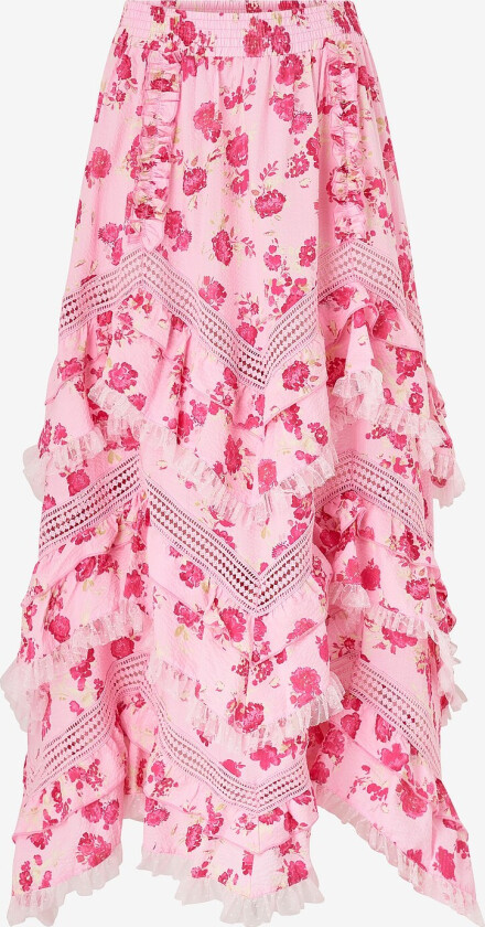 Maxi skjørt Daphnecras Skirt - Rosa