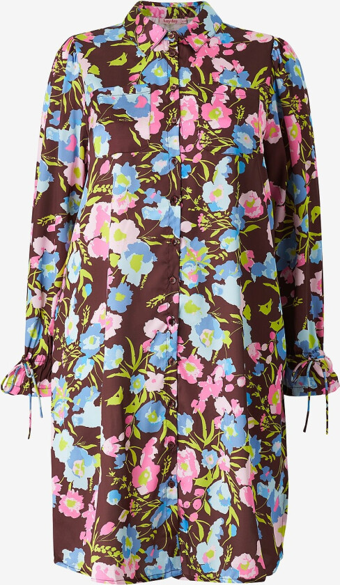 Skjortekjole Aya 097 - Dress - Brun