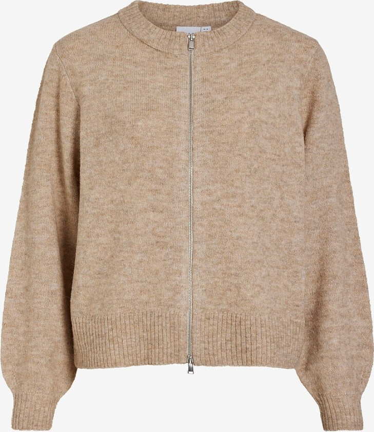 Kardigan viZichy O-neck L/S Zip Knit Cardigan - Beige