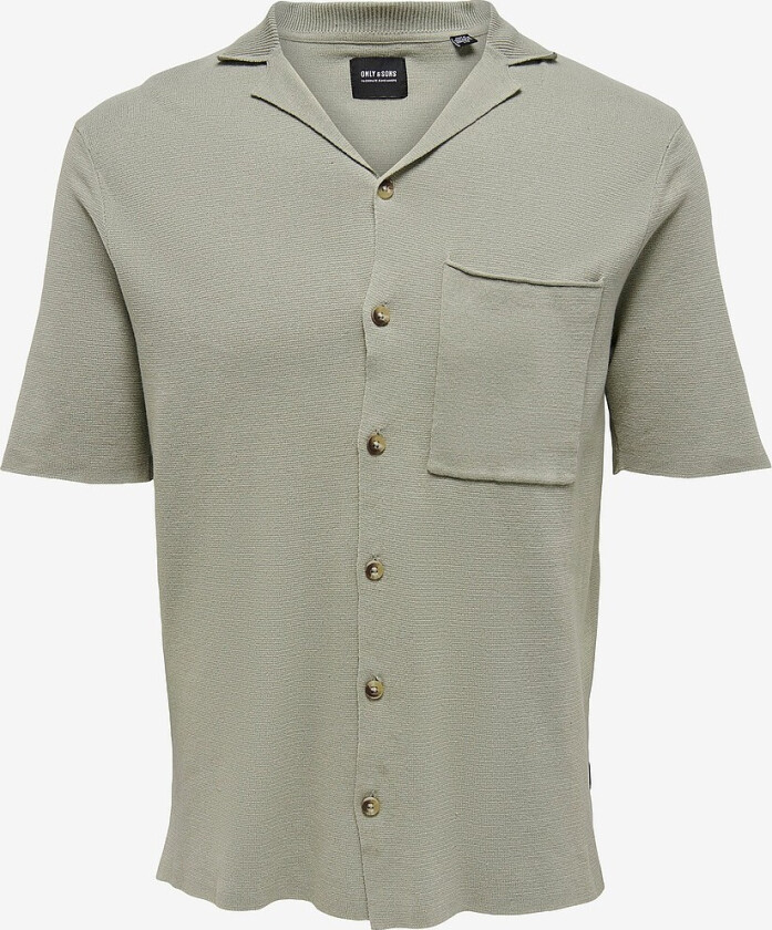 Kardigan onsLuke Life 12 Resort Collar Knit - Grønn