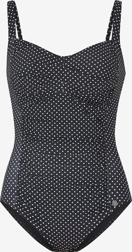 Badedrakt Potenza Solid Swimsuit Recycled - Svart
