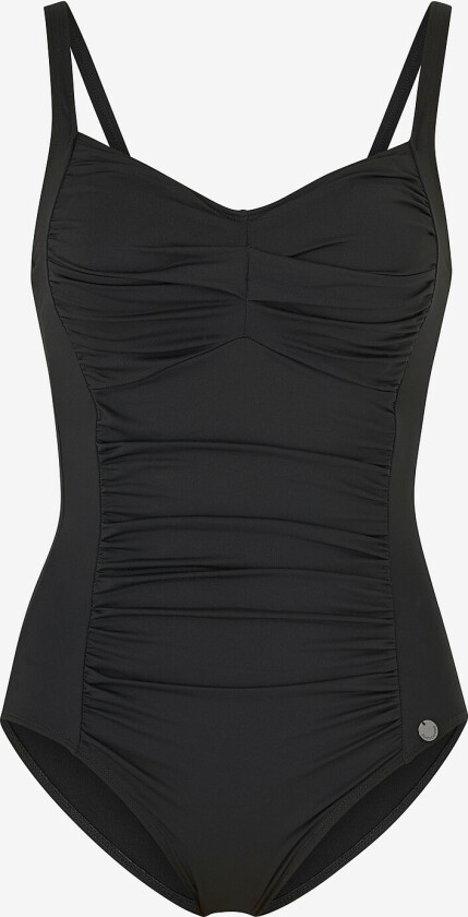 Badedrakt Potenza Solid Swimsuit Recycled - Svart