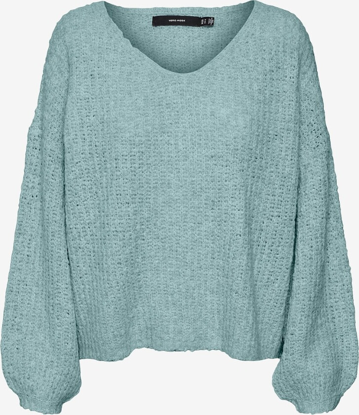 Genser vmJuliette LS V-neck Pullover - Grå