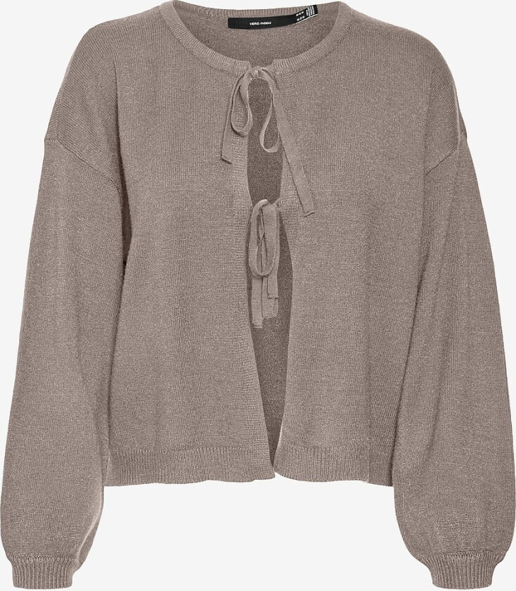 Kardigan vmHollykaris Bow LS Open - Brun