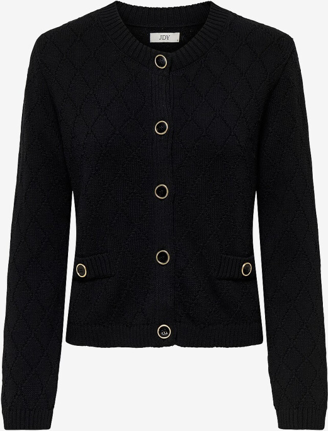 Kardigan jdyJolly L/S O-neck Stru Cardigan - Svart